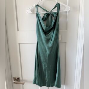 Altar'd State Teal Backless Dress